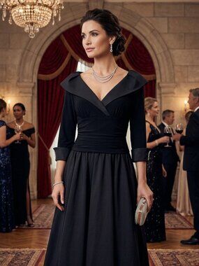 Jessica Howard Black Evening Dress in Size 10